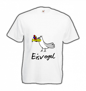 Eisvogel auf weißem T-Shirt